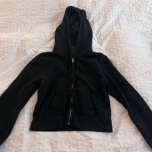 Brandy Melville zip up hoodie - cropped